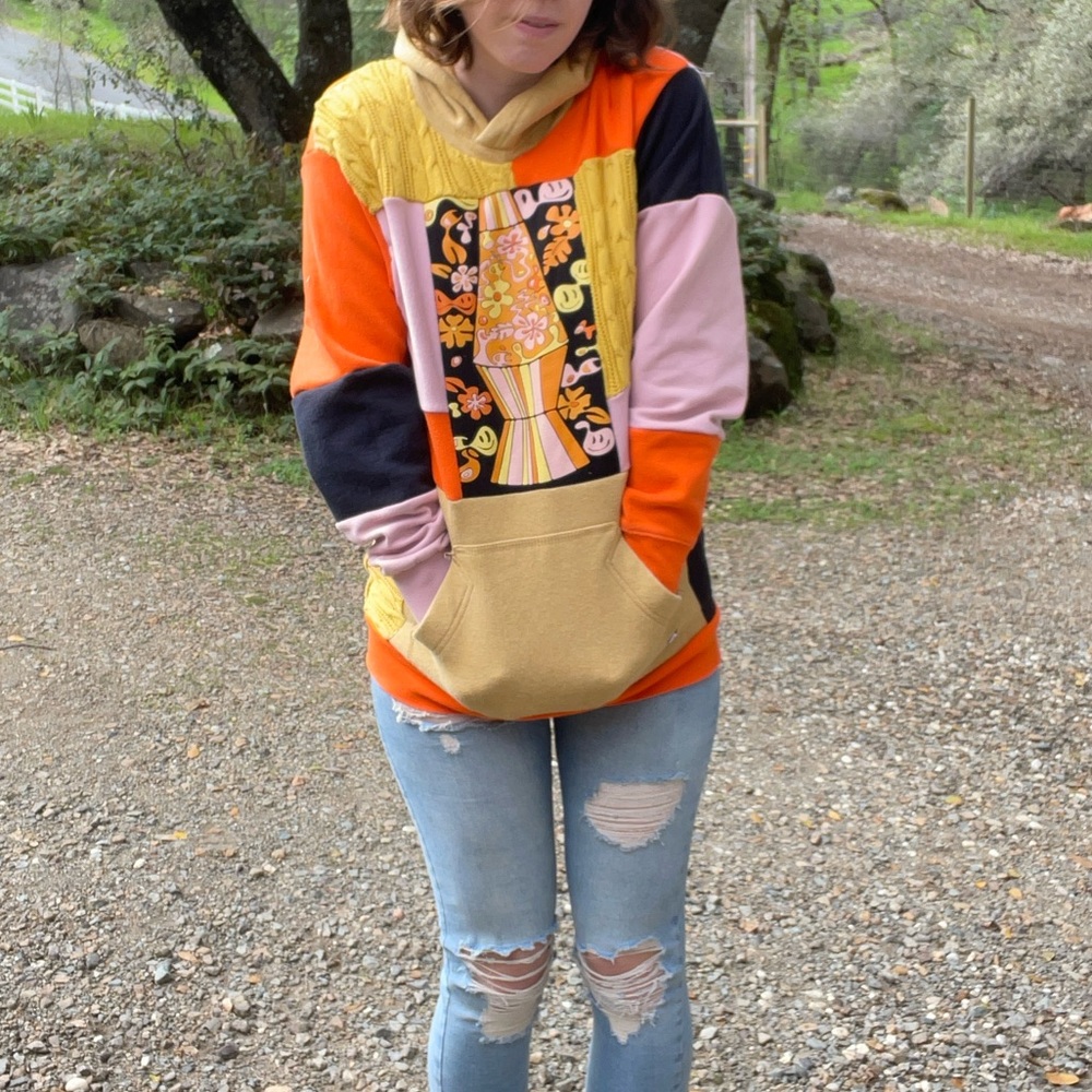 Colorful Patchwork Women's Sweater